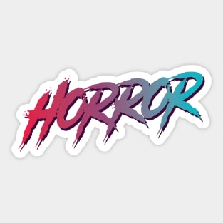 Horror Typograhic Text Sticker